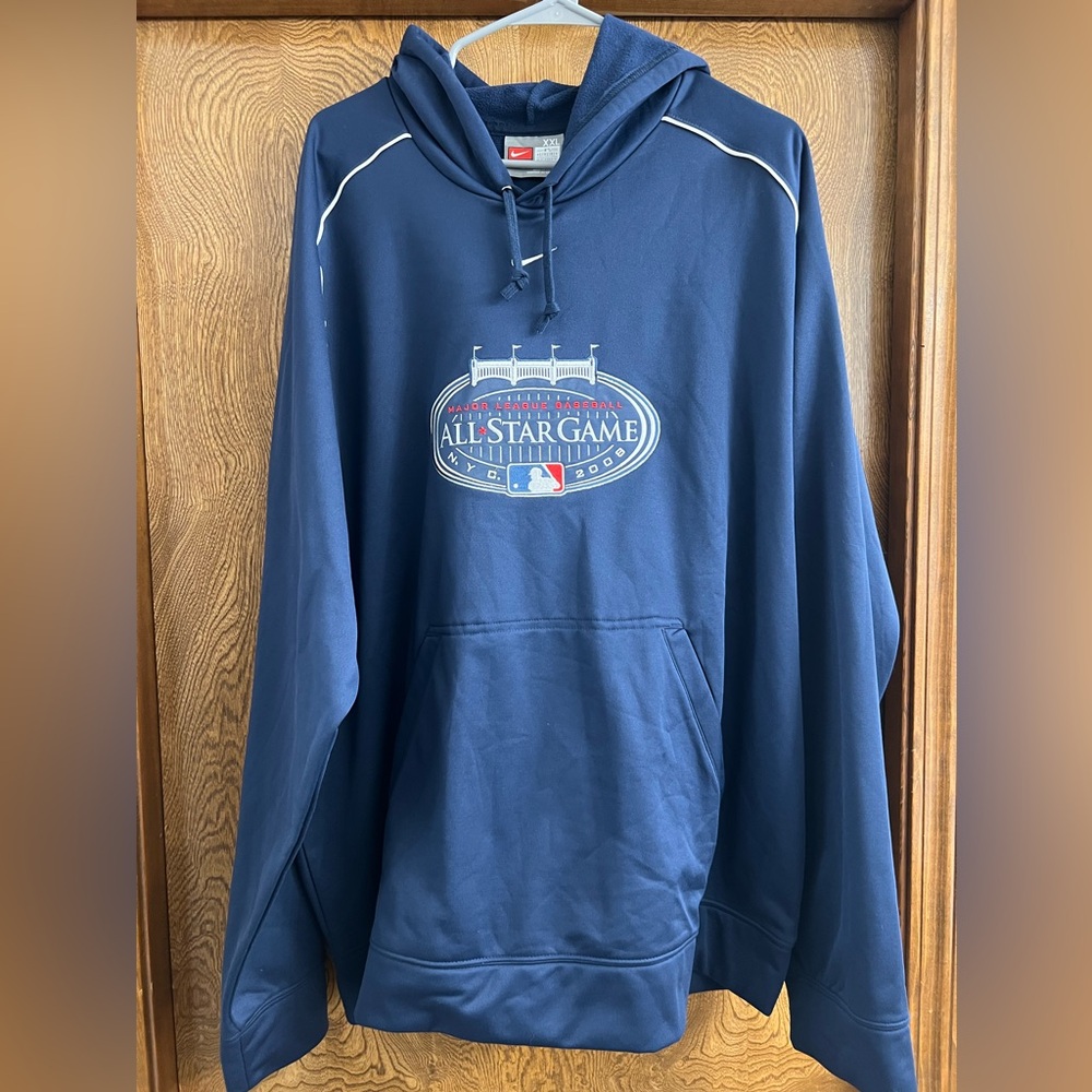 Nike, navy blue 2008 all-star hoodie. The last year at old Yankee Stadium. XXL